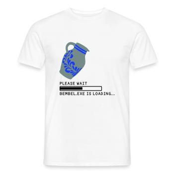 Chargement Bembel EXE - T-shirt homme - blanc - Devant - AI Model Male 178 dark (178cm)