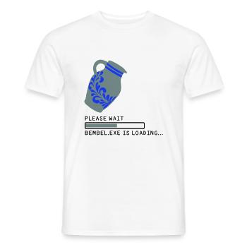 Chargement Bembel EXE - T-shirt homme - blanc - Devant - AI Model Male 178 dark (178cm)