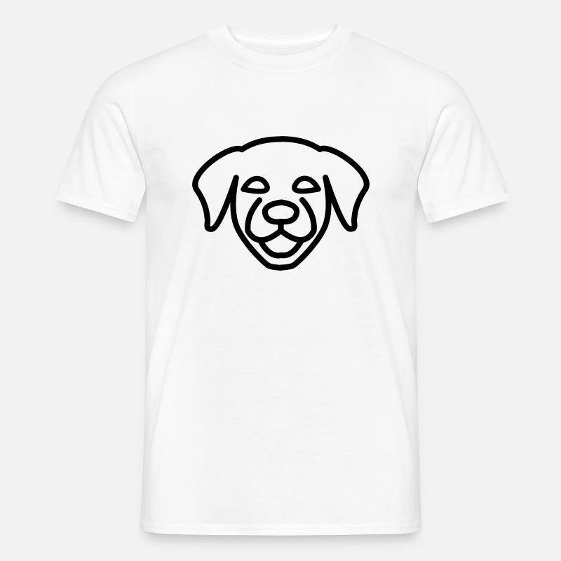 Hund - Männer T-Shirt - Weiß