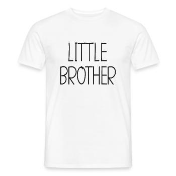 Little brother - Petit frère - grand cœur - T-shirt homme - blanc - Devant - AI Model Male 178 dark (178cm)