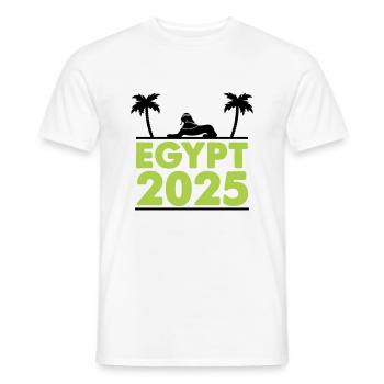 egypt 2025 - Männer T-Shirt - Weiß - Vorne - AI Model Male 178 dark (178cm)