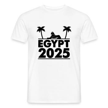 egypt 2025 - Männer T-Shirt - Weiß - Vorne - AI Model Male 178 dark (178cm)
