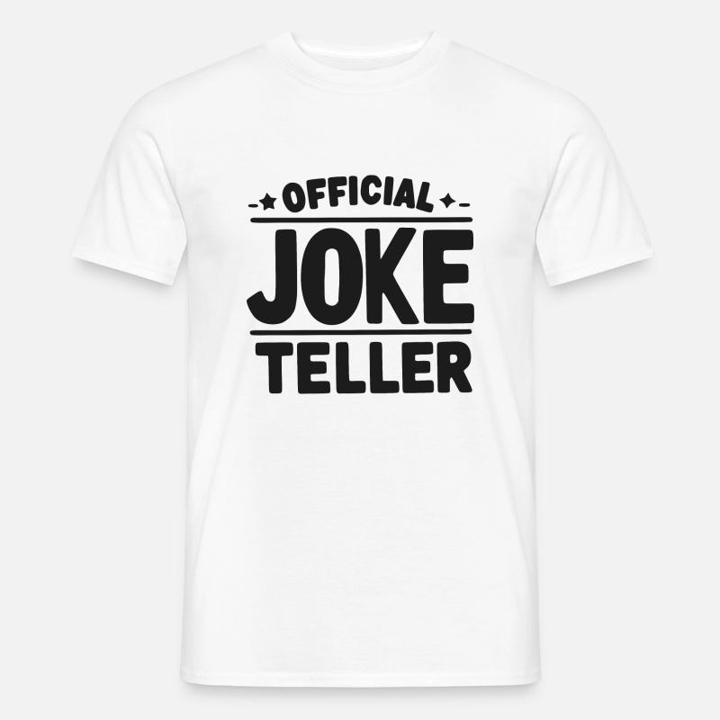 Offizieller Witzerzähler - Männer T-Shirt - Weiß