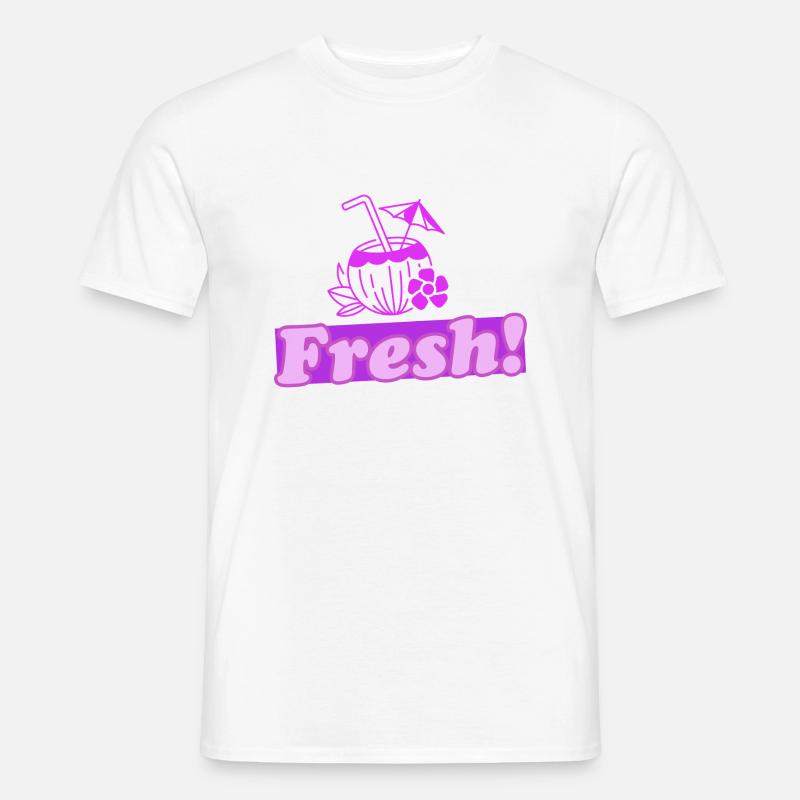 Fresh! 2.0 - Männer T-Shirt - Weiß