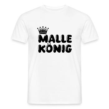 malle könig - Männer T-Shirt - Weiß - Vorne - AI Model Male 178 dark (178cm)