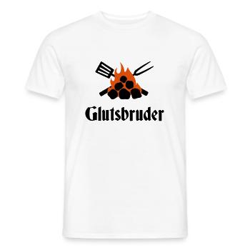 Glutsbruder - Männer T-Shirt - Weiß - Vorne - AI Model Male 178 dark (178cm)