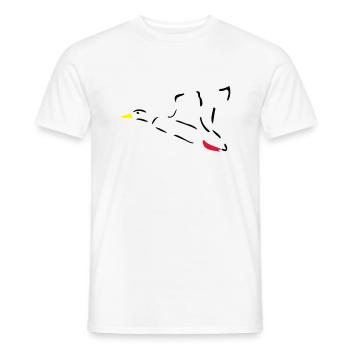 Duck - Men's T-Shirt - white - Front - AI Model Male 178 dark (178cm)