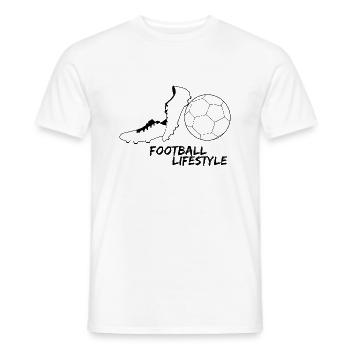 Fußball, Fußball Lebensstil - Männer T-Shirt - Weiß - Vorne - AI Model Male 178 dark (178cm)