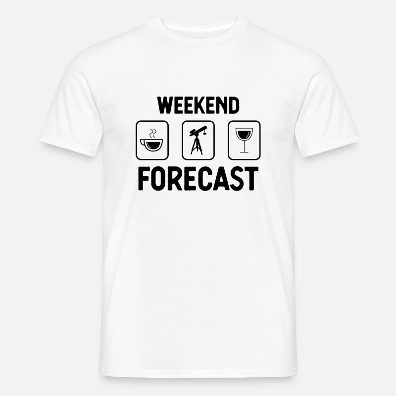 Wochenendprognose - - Männer T-Shirt - Weiß