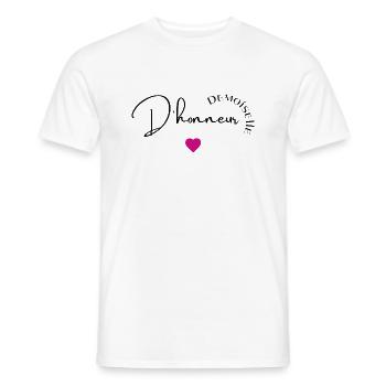 Demoiselle d'honneur - T-shirt homme - blanc - Devant - AI Model Male 178 dark (178cm)