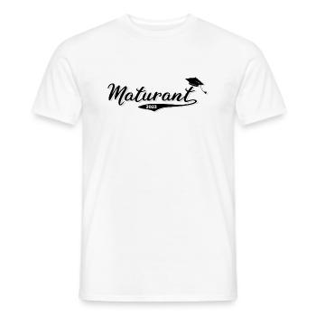 Maturant 2023 Matura bestanden Schulabschluss - Männer T-Shirt - Weiß - Vorne - AI Model Male 178 dark (178cm)