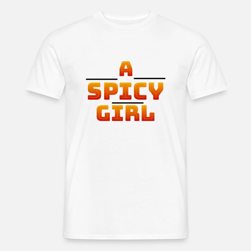 Ein scharfes Mädchen - Männer T-Shirt - Weiß