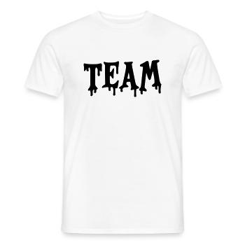 équipe - T-shirt homme - blanc - Devant - AI Model Male 178 dark (178cm)