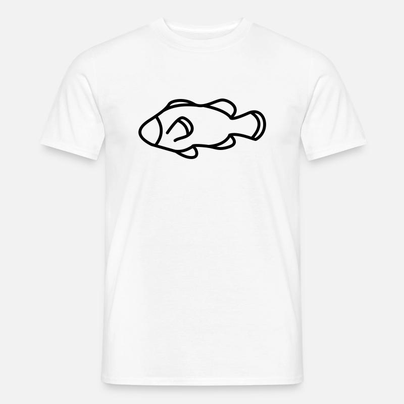 Fisch - Männer T-Shirt - Weiß
