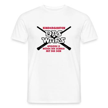 DAS WARS_v2 - Männer T-Shirt - Weiß - Vorne - AI Model Male 178 dark (178cm)