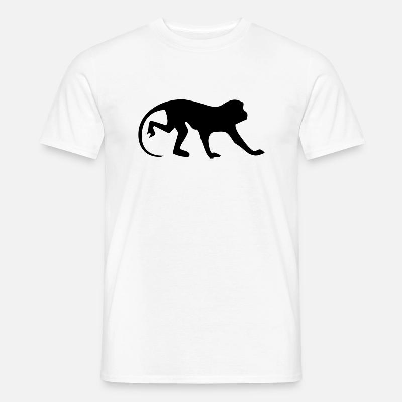 affe_90 - Männer T-Shirt - Weiß
