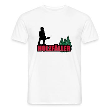 holzfäller - Männer T-Shirt - Weiß - Vorne - AI Model Male 178 dark (178cm)