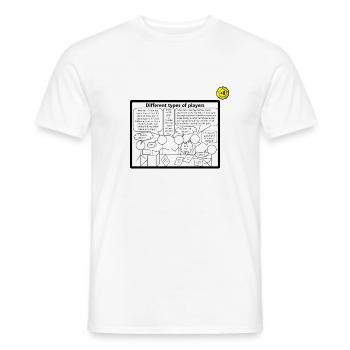 Comic - Männer T-Shirt - Weiß - Vorne - AI Model Male 178 dark (178cm)