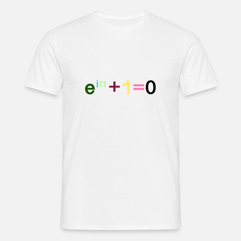 Mathematik - Euler Identät - Männer T-Shirt - Weiß
