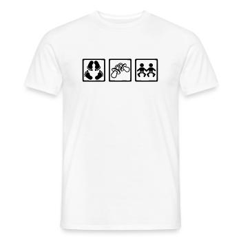 Twins - Men's T-Shirt - white - Front - AI Model Male 178 dark (178cm)