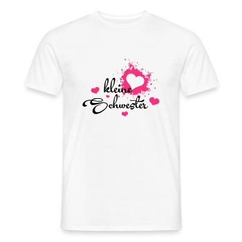 Kleine Schwester - Geschenk - Men's T-Shirt - white - Front - AI Model Male 178 dark (178cm)