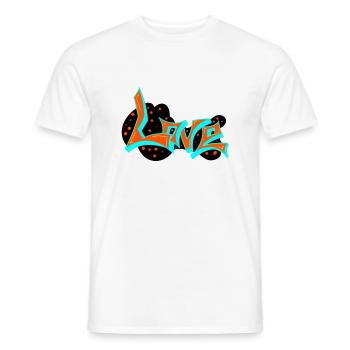L'amour de l'art - T-shirt homme - blanc - Devant - AI Model Male 178 dark (178cm)