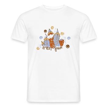 Crazy Town - Männer T-Shirt - Weiß - Vorne - AI Model Male 178 dark (178cm)