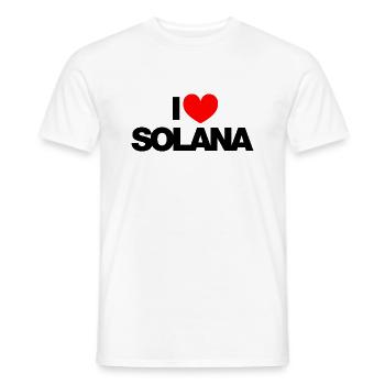 J’adore SOLANA (noir) - T-shirt homme - blanc - Devant - AI Model Male 178 dark (178cm)