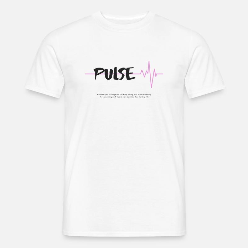 Pulse - Männer T-Shirt - Weiß