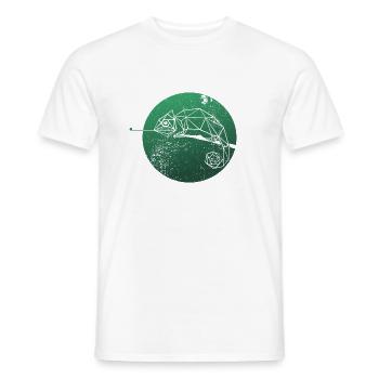 Caméléon Rétro - T-shirt homme - blanc - Devant - AI Model Male 178 dark (178cm)