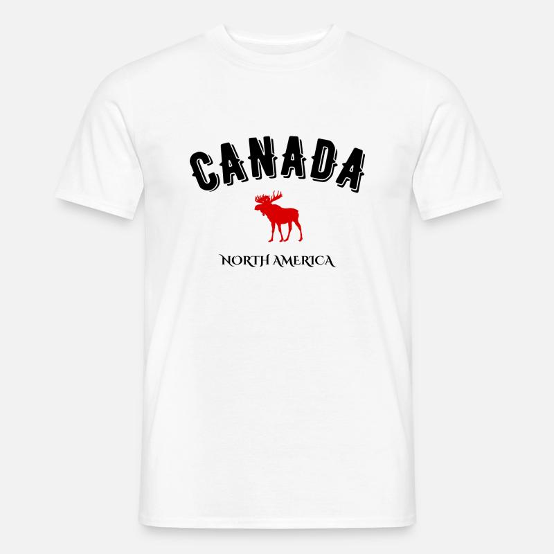 Kanada Nordamerika - Männer T-Shirt - Weiß