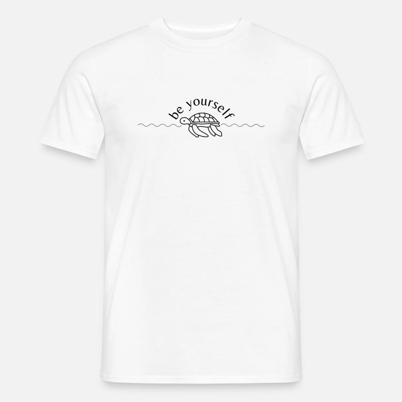 sei du selbst - Männer T-Shirt - Weiß