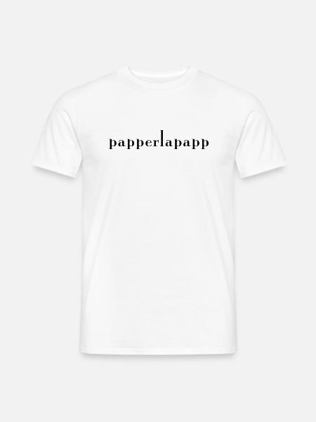 papperlapapp Ruhrdeutsch - Männer T-Shirt - Weiß