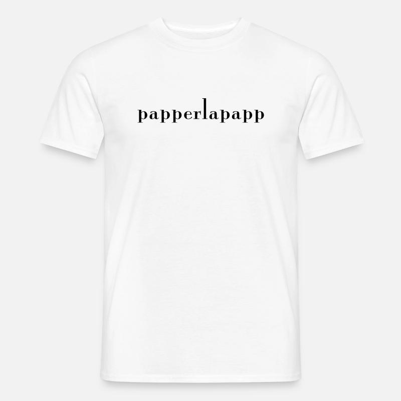 papperlapapp Ruhrdeutsch - Männer T-Shirt - Weiß