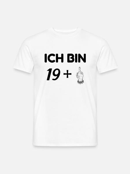 ICH BIN 20! - 20. GEBURTSTAG - Männer T-Shirt - Weiß