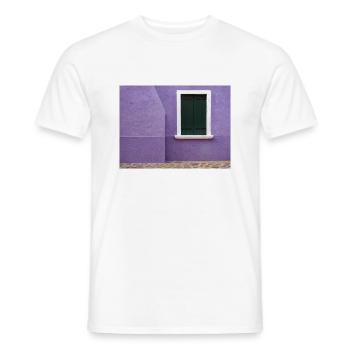 Burano coloré - T-shirt homme - blanc - Devant - AI Model Male 178 dark (178cm)