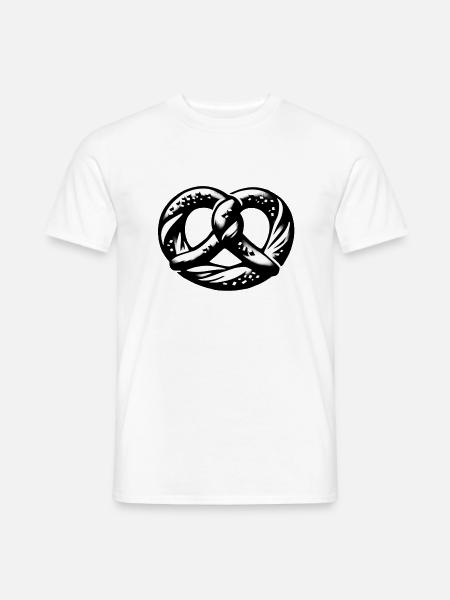 BREZEL Backwaren pretzel - Männer T-Shirt - Weiß