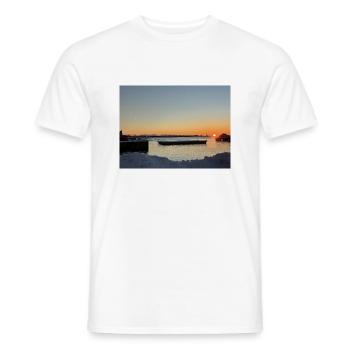 Lofoten Sunset - Men's T-Shirt - white - Front - AI Model Male 178 dark (178cm)