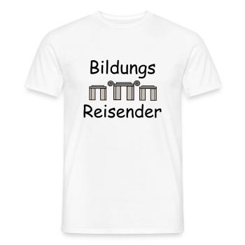 Voyageur éducatif - T-shirt homme - blanc - Devant - AI Model Male 178 dark (178cm)