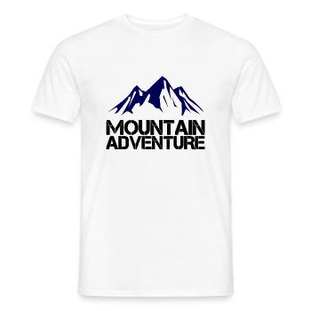 Mountain Adventure - Men's T-Shirt - white - Front - AI Model Male 178 dark (178cm)