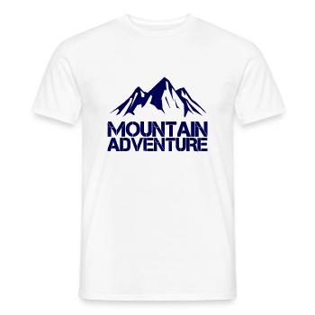 Mountain Adventure - Men's T-Shirt - white - Front - AI Model Male 178 dark (178cm)