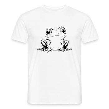 Frog Outlines - Men's T-Shirt - white - Front - AI Model Male 178 dark (178cm)