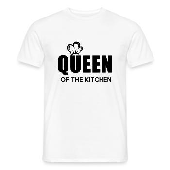 Queen of kitchens - Men's T-Shirt - white - Front - AI Model Male 178 dark (178cm)