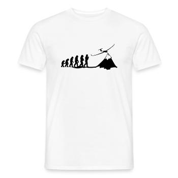 Segelflug évolution - T-shirt homme - blanc - Devant - AI Model Male 178 dark (178cm)