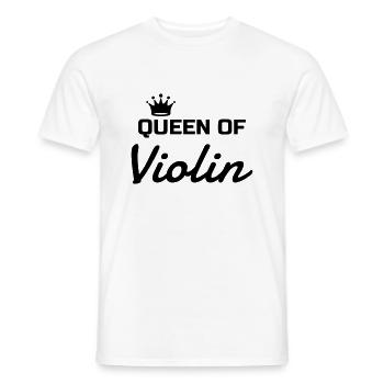 violon violoniste Musique Musicien Concert - T-shirt homme - blanc - Devant - AI Model Male 178 dark (178cm)