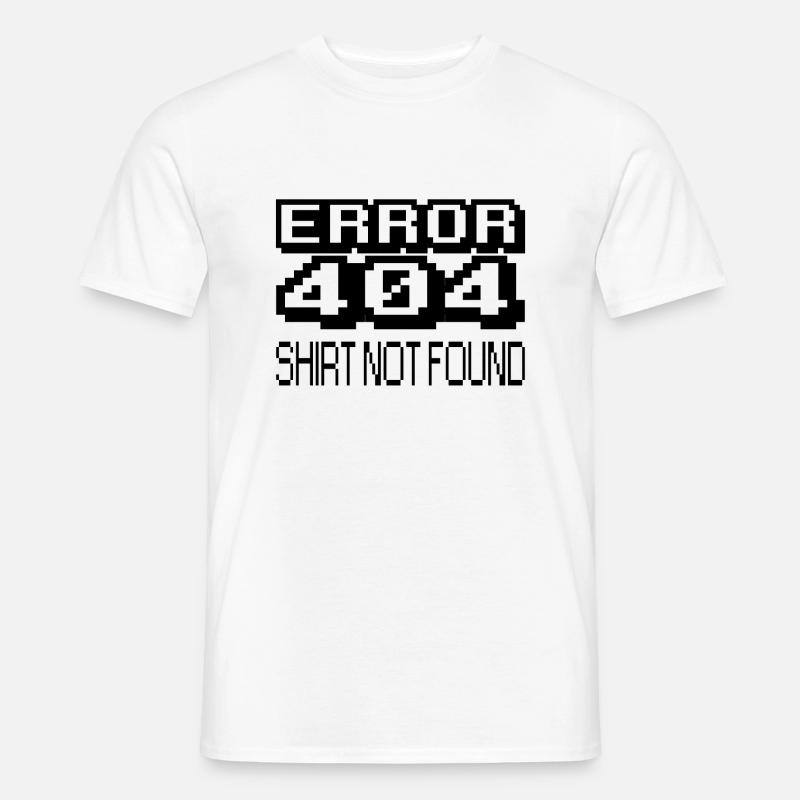 Error 404 - Männer T-Shirt - Weiß