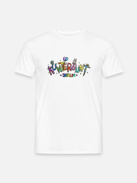 logo KunterbuntBerlin Berlin Style bunt Highlight - Männer T-Shirt - Weiß