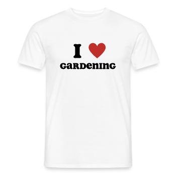 I Love Gardening - Männer T-Shirt - Weiß - Vorne - AI Model Male 178 dark (178cm)