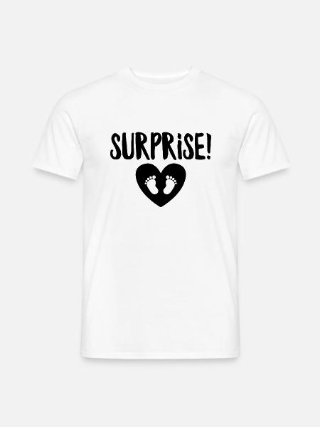 Verrassing Zwangerschapsaankondiging Mom To Be - Heren T-shirt - wit