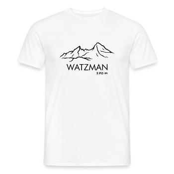 Watzmann - Männer T-Shirt - Weiß - Vorne - AI Model Male 178 dark (178cm)
